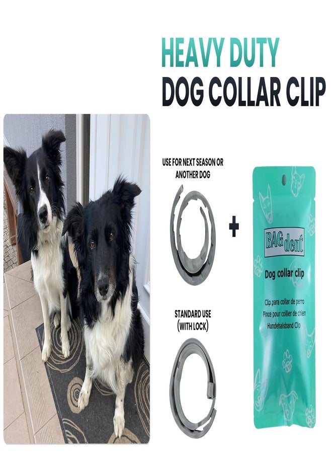 Bagdent Dog Collar Clip - Allows The Rest of The Protective Collar to Be Used for Another Dog or Next Season, 3 Clips, 20 Fixing Ties - Image 2